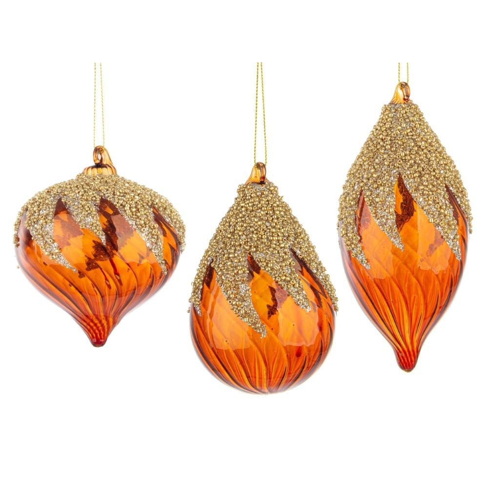 PENDAGLIO VETRO VORTEX MARRONE ASSORTITI 3